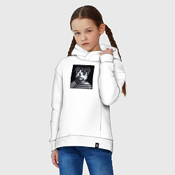 Толстовка оверсайз детская Denzel curry, цвет: белый — фото 2