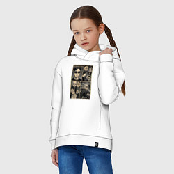 Толстовка оверсайз детская The matrix, цвет: белый — фото 2