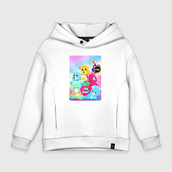 Толстовка оверсайз детская Коллекция заботливых мишек PK XD, цвет: белый