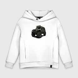 Детское худи оверсайз Черный внедорожник