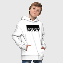 Толстовка оверсайз детская Japan, цвет: белый — фото 2