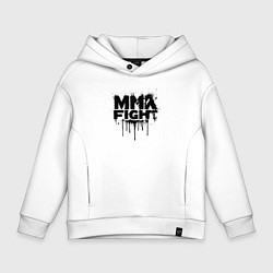 Детское худи оверсайз MMA боец черной краской