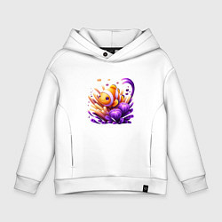 Детское худи оверсайз Рыбка клоун среди водорослей