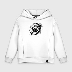 Детское худи оверсайз Космический мяч гандбол