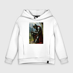 Детское худи оверсайз Молитва рыцаря