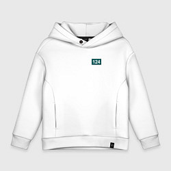 Толстовка оверсайз детская Игрок - 124, цвет: белый