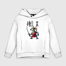 Детское худи оверсайз Bender bending robot with katana - samurai