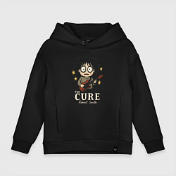 Толстовка оверсайз детская The Cure рок группа, цвет: черный