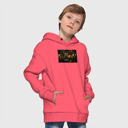 Детское худи оверсайз Sorpions Mortal Kombat / Коралловый – фото 4