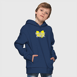 Толстовка оверсайз детская Protect ya neck Wu-Tang, цвет: тёмно-синий — фото 2