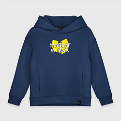 Толстовка оверсайз детская Protect ya neck Wu-Tang, цвет: тёмно-синий