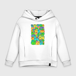 Детское худи оверсайз Яркие тропические рыбки