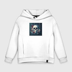 Детское худи оверсайз Зимний череп