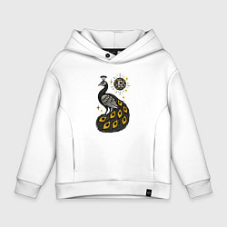 Детское худи оверсайз Диско Павлин