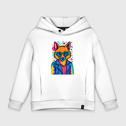 Детское худи оверсайз Лиса Pop Colors