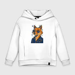 Детское худи оверсайз Лиса в очках