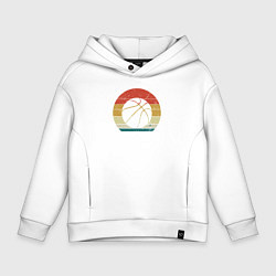 Толстовка оверсайз детская Color ball, цвет: белый