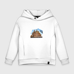Толстовка оверсайз детская Спас на крови Санкт-Петербург, цвет: белый