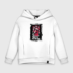 Детское худи оверсайз Красный огненный конь