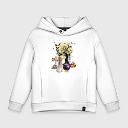 Детское худи оверсайз Полнолуние в Хэллуин