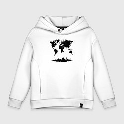 Детское худи оверсайз Мир в тени города