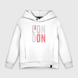 Детское худи оверсайз Поверни на Лондон