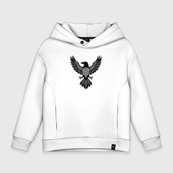 Детское худи оверсайз Ворон символ - оберег в кельтском стиле