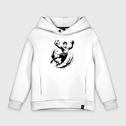 Детское худи оверсайз Вратарь ловит мяч