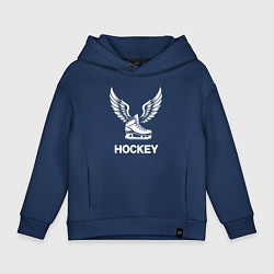 Детское худи оверсайз Крылатый хоккейный конек