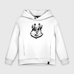 Детское худи оверсайз Хоккейная дуэль