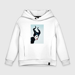 Толстовка оверсайз детская Малефисента, цвет: белый