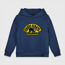 Толстовка оверсайз детская HC Boston Bruins Label, цвет: тёмно-синий