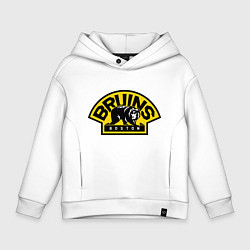 Толстовка оверсайз детская HC Boston Bruins Label, цвет: белый