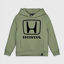 Толстовка оверсайз детская Honda logo, цвет: авокадо