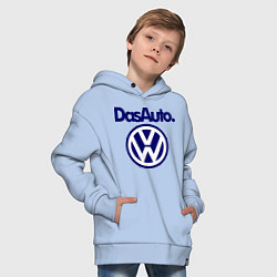 Толстовка оверсайз детская Volkswagen Das Auto, цвет: мягкое небо — фото 2