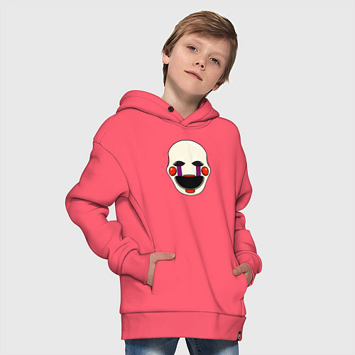Детское худи оверсайз Puppet FNAF Марионетка / Коралловый – фото 4