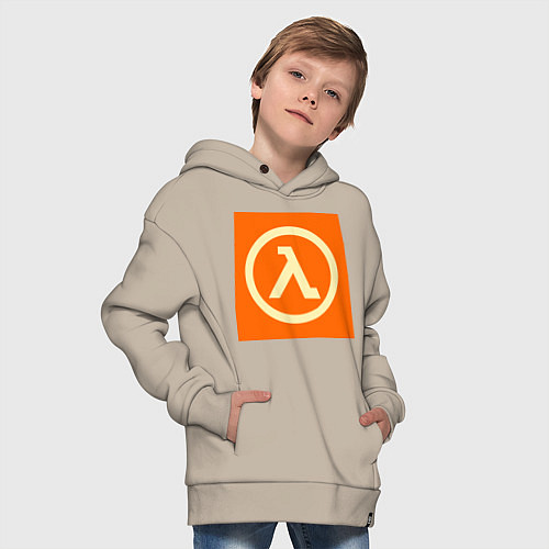 Детское худи оверсайз Half-Life / Миндальный – фото 4