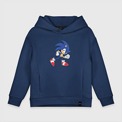 Толстовка оверсайз детская Sonic the Hedgehog, цвет: тёмно-синий