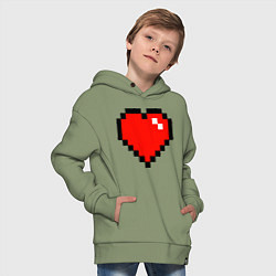 Толстовка оверсайз детская Minecraft Lover, цвет: авокадо — фото 2