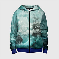 Детская толстовка на молнии Море