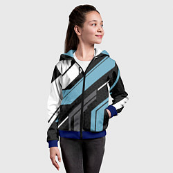 Толстовка на молнии детская Vulcan 2 0 - Вулкан, цвет: 3D-синий — фото 2