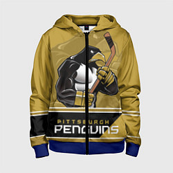 Детская толстовка на молнии Pittsburgh Penguins