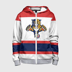 Толстовка на молнии детская Florida Panthers, цвет: 3D-меланж