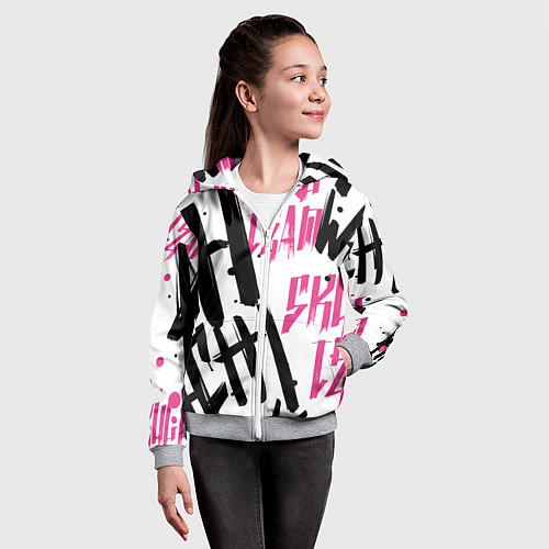 Детская толстовка на молнии Kai Wachi / 3D-Меланж – фото 4
