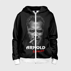 Толстовка на молнии детская Arnold forever, цвет: 3D-белый