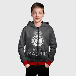 Толстовка на молнии детская Real Madrid, цвет: 3D-красный — фото 2