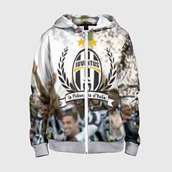 Толстовка на молнии детская Juventus5, цвет: 3D-меланж