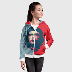 Толстовка на молнии детская Che Guevara, цвет: 3D-белый — фото 2