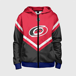 Толстовка на молнии детская NHL: Carolina Hurricanes, цвет: 3D-синий