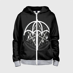 Толстовка на молнии детская BMTH: Rain Symbol, цвет: 3D-меланж